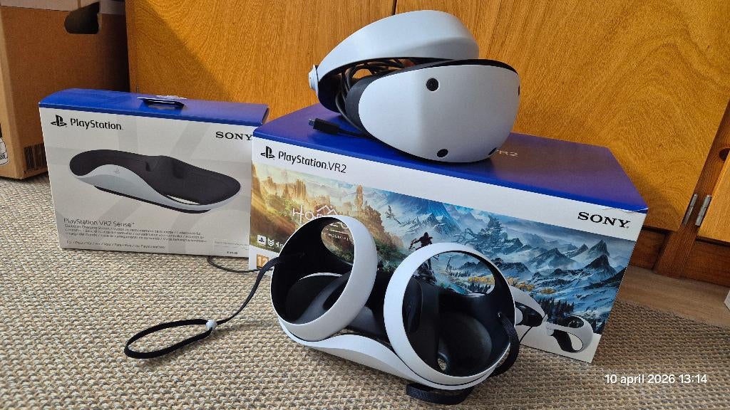 PS5 VR2 met Sense oplader en PC-adapter, Spelcomputers en Games, Virtual Reality, Ophalen, Zo goed als nieuw, VR-bril, Sony PlayStation