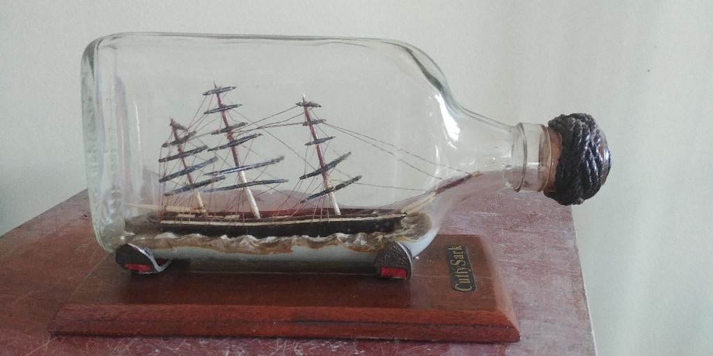 Cutty Sark  schip in fles, Ophalen of Verzenden, Gebruikt, Overige merken