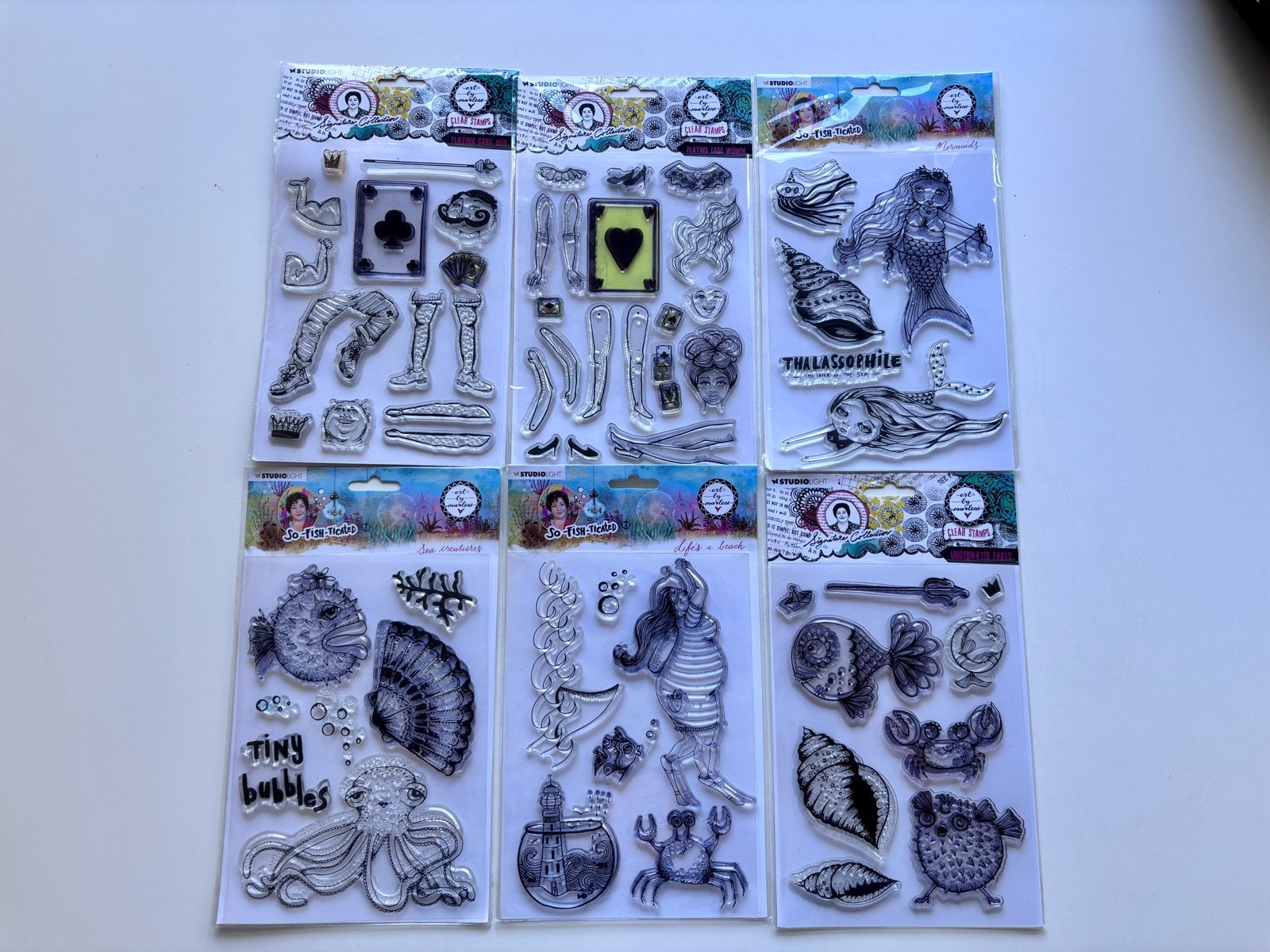 Clearstamps Art by Marlene - Diverse sets, Hobby en Vrije tijd, Ophalen of Verzenden, Zo goed als nieuw, Clearstamp