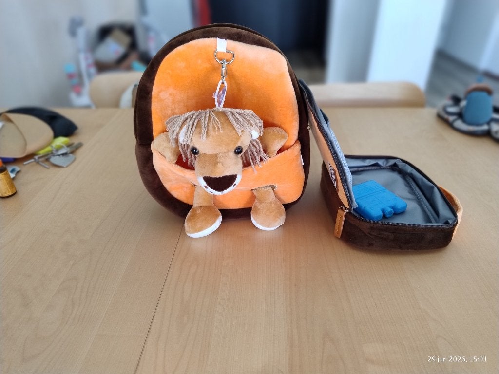Leeuwen tas met broodtrommel, Kinderen en Baby's, Ophalen, Nieuw