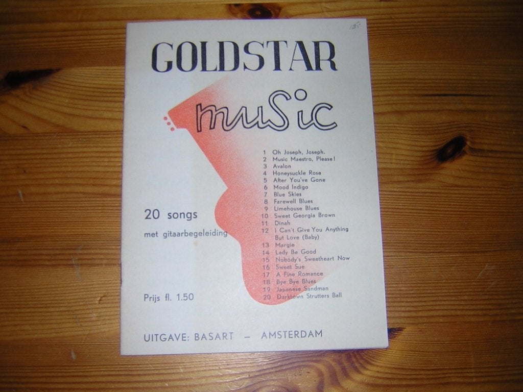 Goldstar music - 20 songs met gitaarbegeiding, Ophalen of Verzenden, Artiest of Componist, Populair, Gitaar
