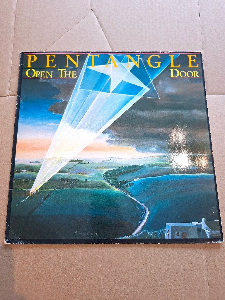 Pentangle – Open The Door (German first press), Cd's en Dvd's, Vinyl | Rock, LP, Inclusief insert, Ophalen of Verzenden, Zo goed als nieuw
