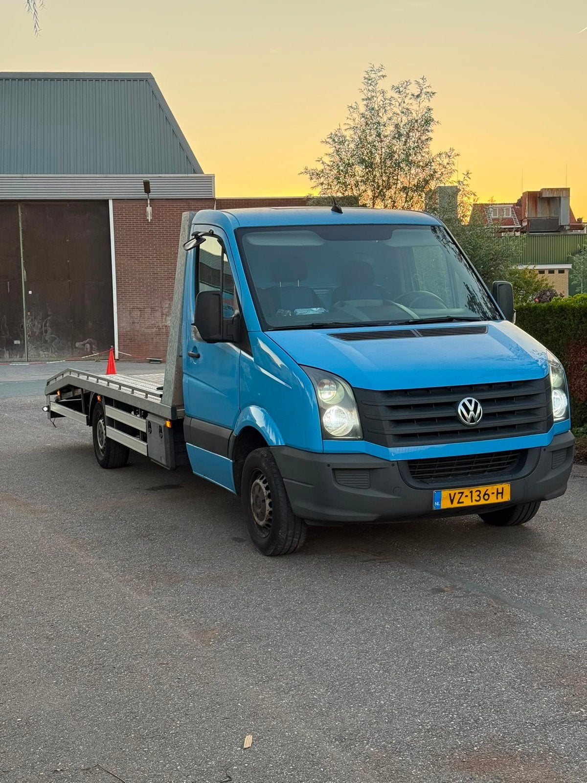 Volkswagen Crafter 2016 Blauw, Overige carrosserieën, Wit, Diesel, Ophalen of Verzenden