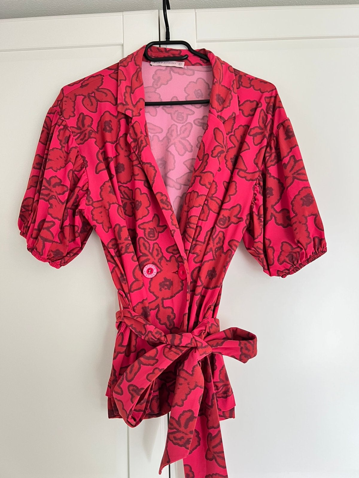 Studio anneloes elise flower blazer blouse XL red/fuchsia, Maat 46/48 (XL) of groter, Ophalen of Verzenden, Zo goed als nieuw