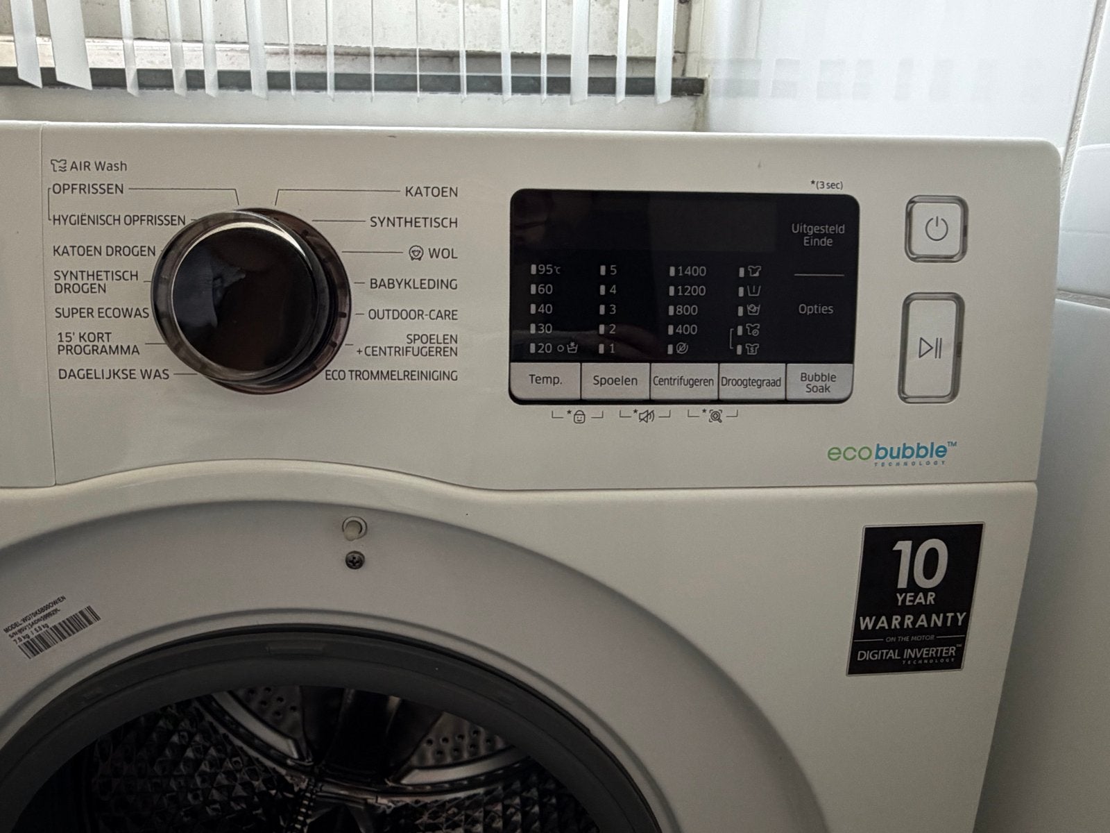 Samsung Wasmachine, Ophalen, Gebruikt, 85 tot 90 cm, 1200 tot 1600 toeren