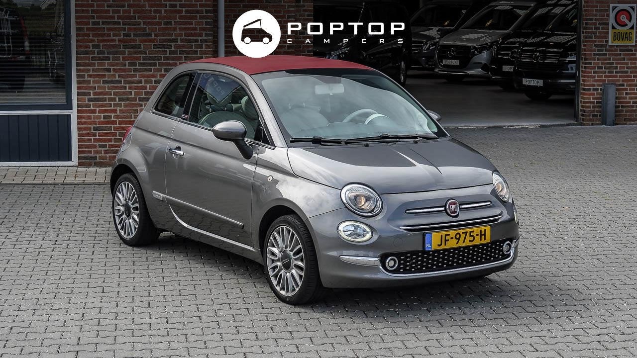 Fiat 500 C 0.9 TwinAir Turbo Lounge Cabrio, Stof, Gebruikt, Cabriolet, Bedrijf