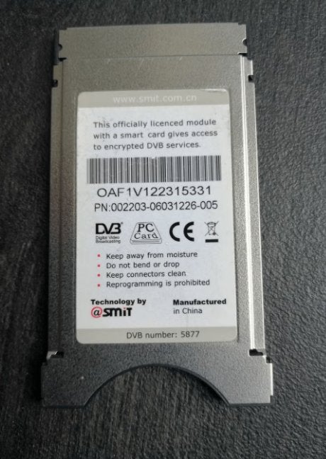 WEG=WEG!!! CI+ MODULE IR.DETO DVB ZIGGO TELEVISIES, Audio, Tv en Foto, Televisie-accessoires, Verzenden, Zo goed als nieuw