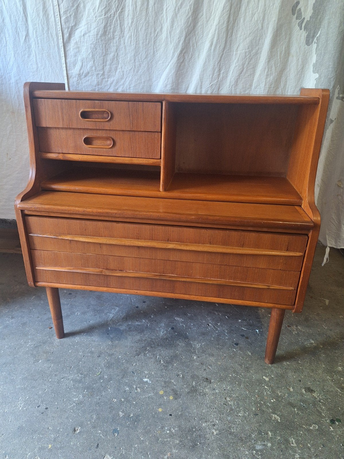 Vintage Zeldzaam Deens kinder secretair, Huis en Inrichting, Kasten | Secretaires, Ophalen, Gebruikt