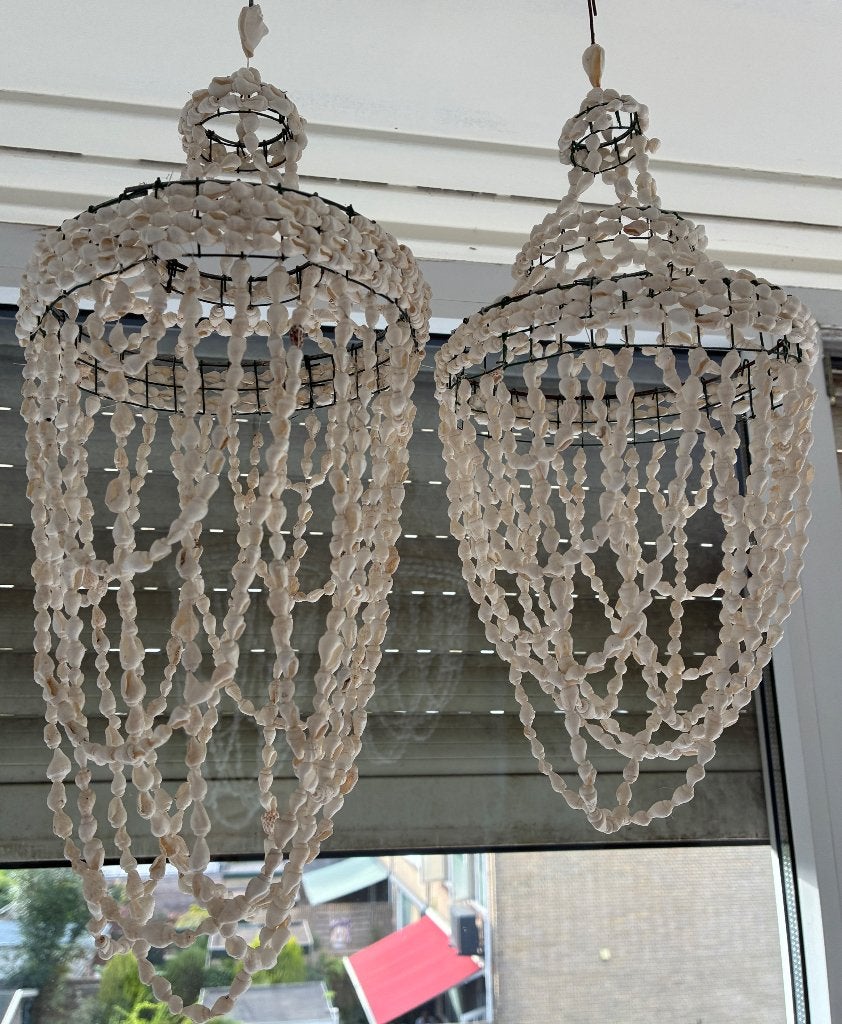 Schelpenlampjes, Ophalen, Gebruikt, Boho