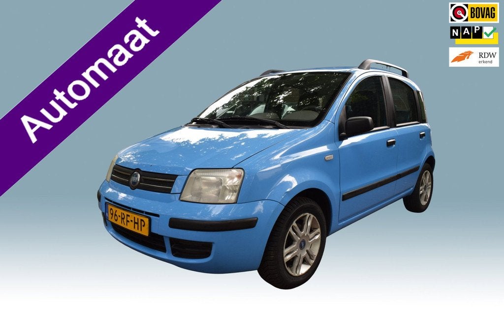 Fiat Panda 1.2 Emotion Automaat, Gebruikt, 840 kg, Automatische klimaatregeling, Origineel Nederlands