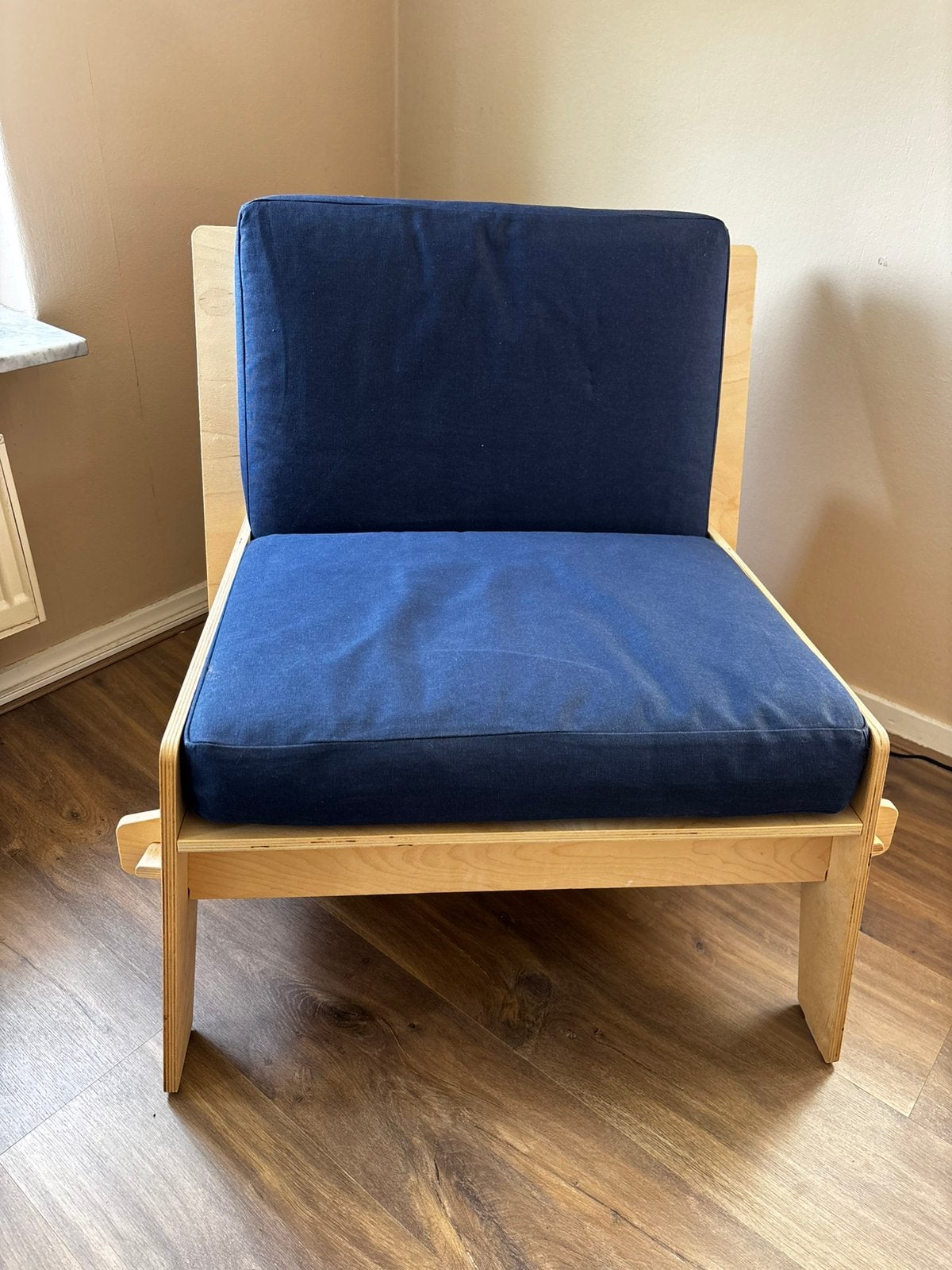 IKEA ÖVERALLT stoel – Limited Edition designstoel, Huis en Inrichting, Ophalen, Blauw, Zo goed als nieuw, Eén