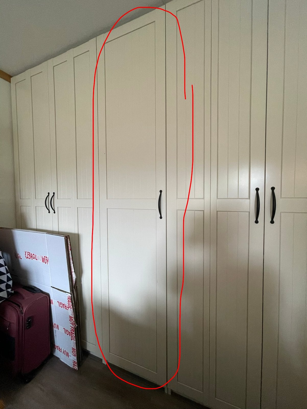 Grote PAX kledingkast met planken (in OKTOBER ophalen!), Ophalen, Gebruikt, 200 cm of meer, 50 tot 100 cm