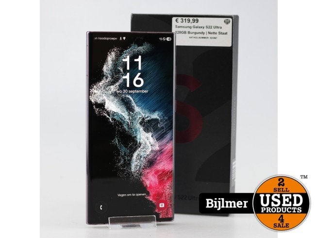Samsung Galaxy S22 Ultra 128GB Burgundy | Nette Staat, Samsung, Zo goed als nieuw, Support@Samsung.com, 129, Samsung-ro, Yeongtong-gu
Suwon-si, Gyeonggi-do 16677
South Korea