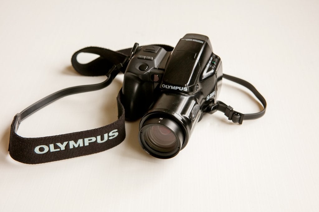 Olympus IS 1000 Analoge 35mm Film Camera, Audio, Tv en Foto, Fotocamera's Analoog, Ophalen of Verzenden, Gebruikt, Compact, Olympus
