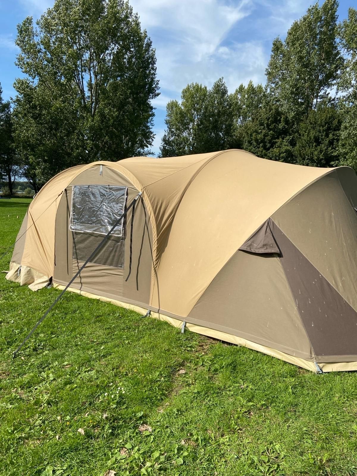 Cabanon Biscaya 440 All Season vario tunneltent beige, Caravans en Kamperen, Tenten, Ophalen of Verzenden, Zo goed als nieuw, Tot en met 5