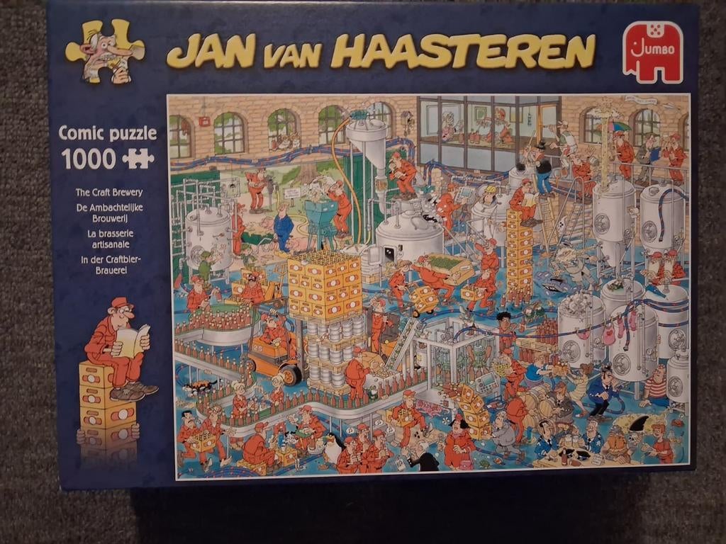 Jan van Haasteren - De Ambachtelijke Brouwerij  1000 stukjes, Ophalen of Verzenden, Zo goed als nieuw