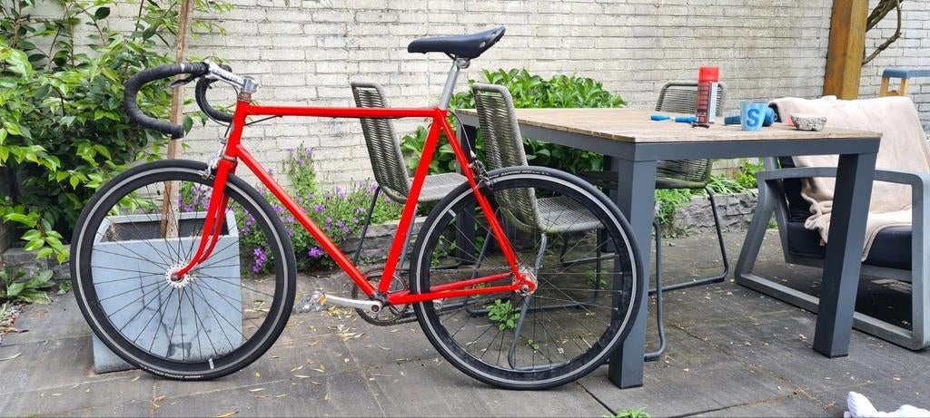 Leuke singelspeed met 2 sets wielen maat 58, Ophalen, Gebruikt, Style