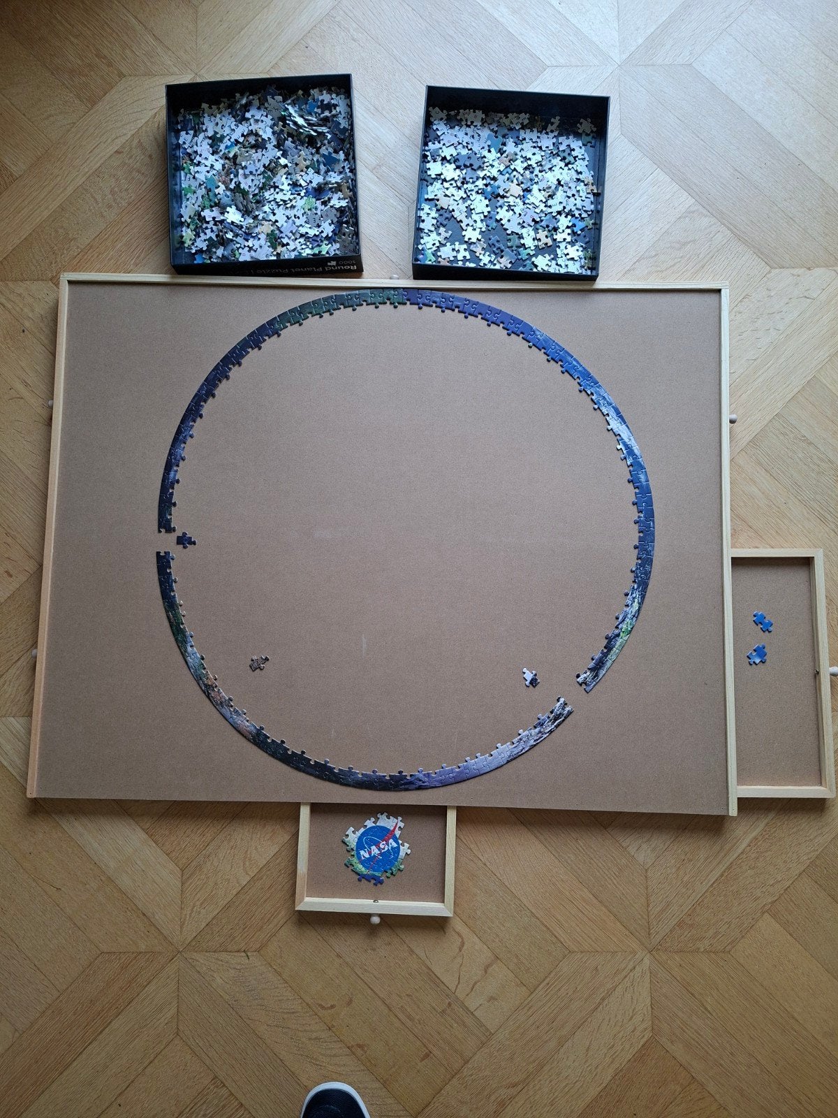 Puzzelbord met uitschuifbare lades - Ideaal voor legpuzzels, Ophalen, 500 t/m 1500 stukjes, Zo goed als nieuw, Legpuzzel