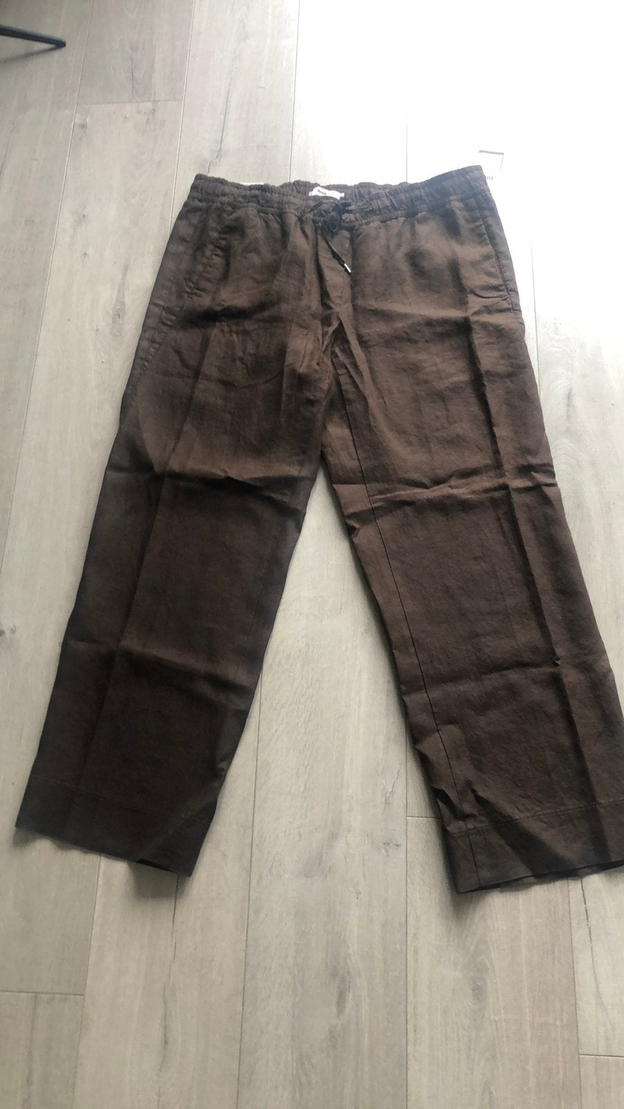 Brax linnen broek maat 44 en 46 nieuw, Bruin, Maat 42/44 (L), Nieuw, Ophalen of Verzenden