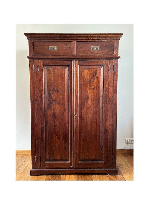 Teakhouten kast, Ophalen, Teakhout, Zo goed als nieuw, Koloniaal, Indo, donker hout