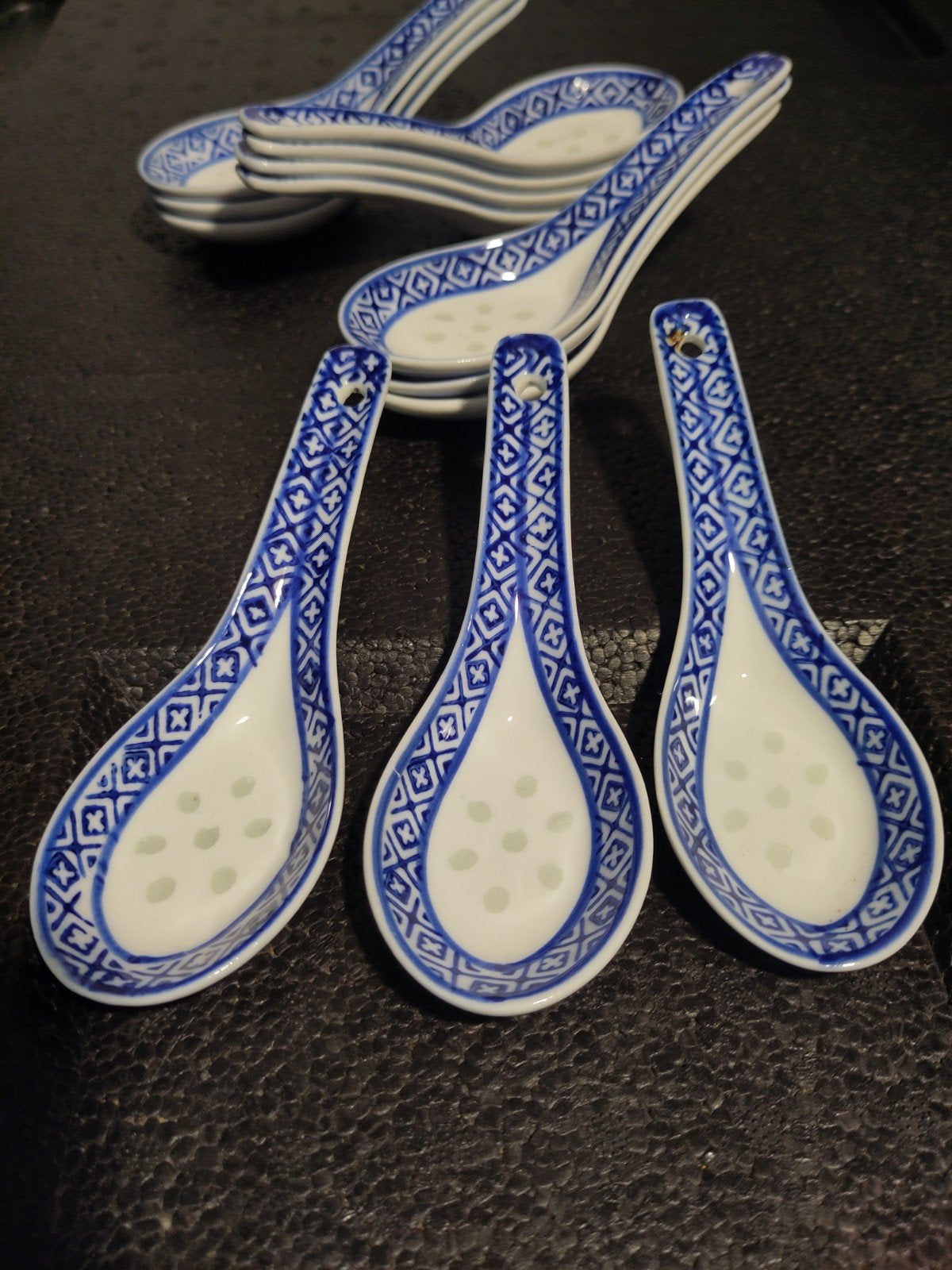 Chinese lepels blauw-wit. 50 stuks, Ophalen of Verzenden, Overige stijlen