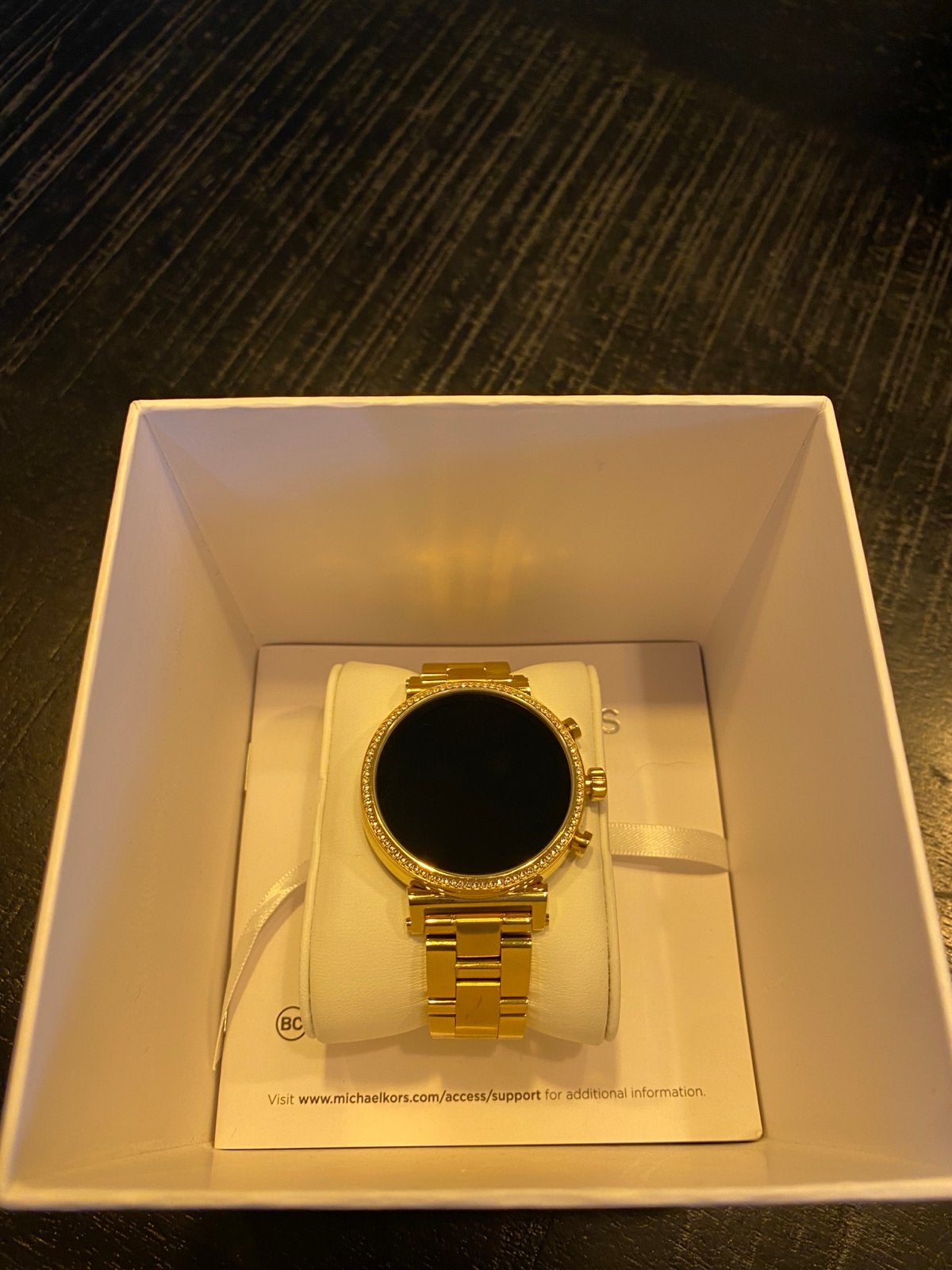 Michael Kors Access Smartwatch Goud - Stijlvol en Functionee, Hartslag, Geel, Ophalen of Verzenden, Zo goed als nieuw