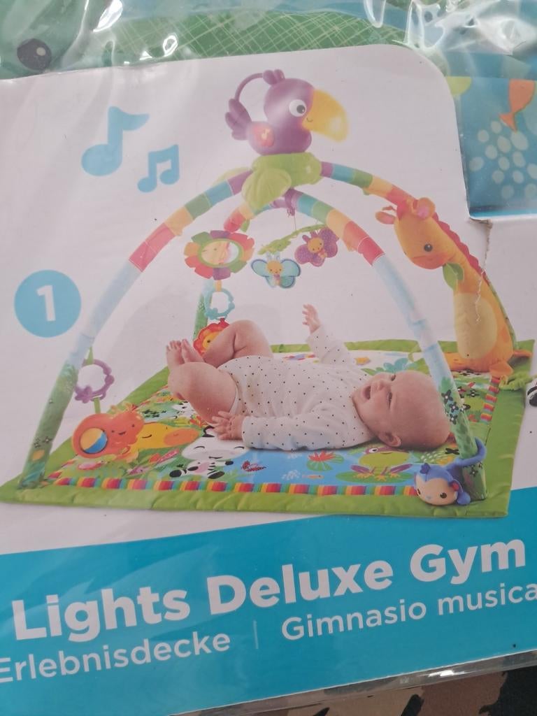 Fisher-Price Rainforest Muziek & Licht Speelgym, Ophalen of Verzenden, Nieuw, Speelset, Met licht