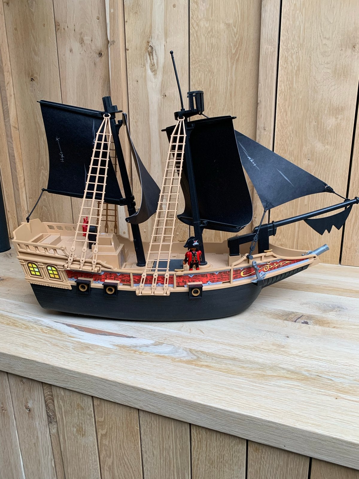 Playmobil Piratenboot met 1 Piraat, Ophalen of Verzenden, Gebruikt, Complete set