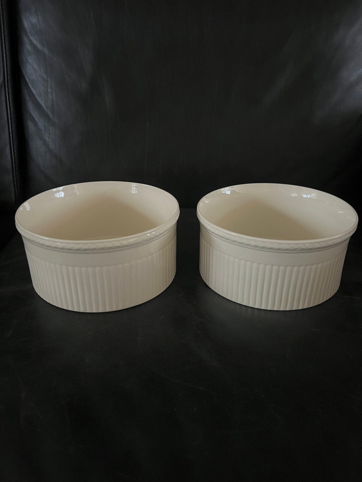 2 wedgwood edme soufflé schalen cookware, Ophalen, Klassiek, Schaal of Schalen, Zo goed als nieuw