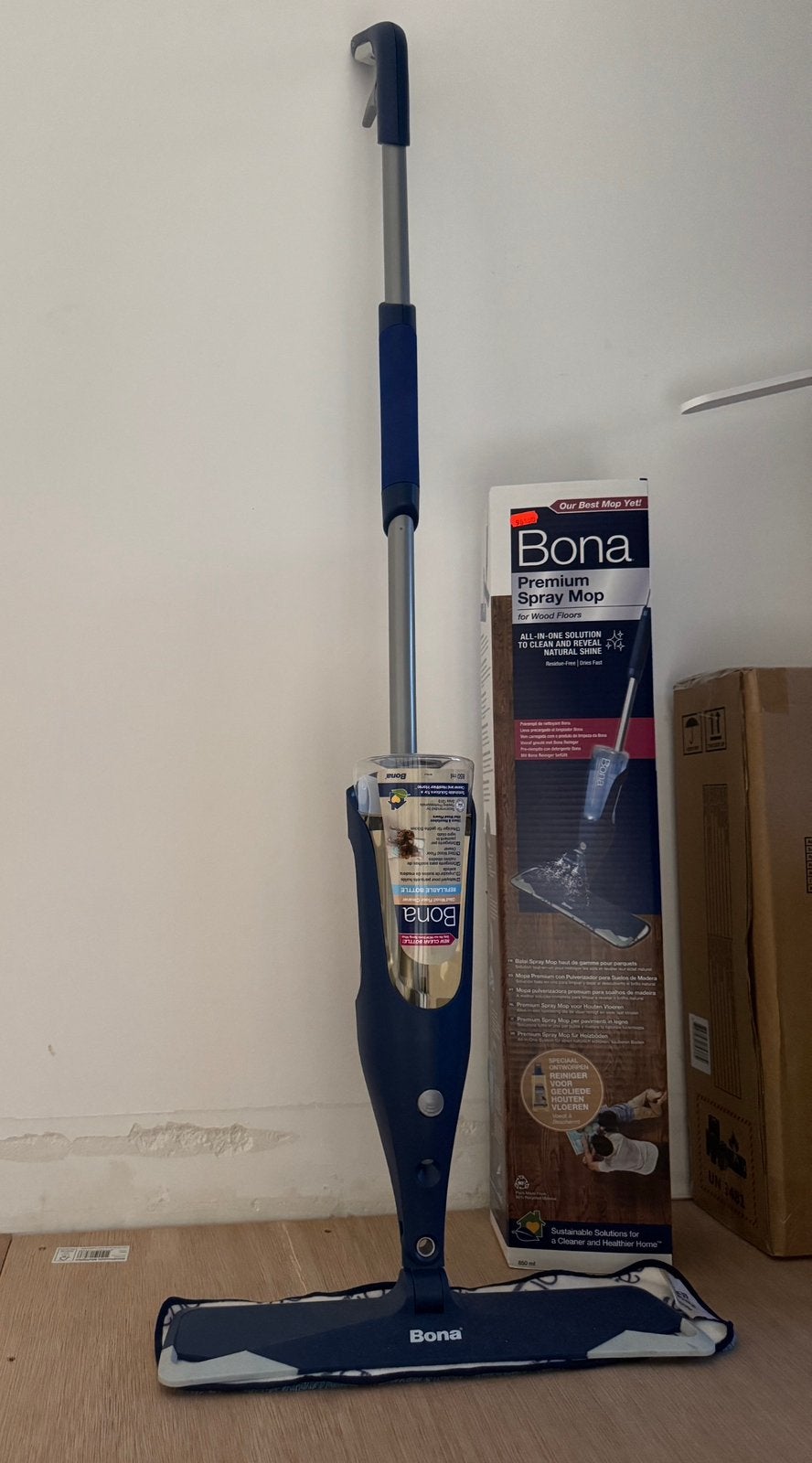 Bona premium spray mop voor houten vloeren nieuw, Witgoed en Apparatuur, Ophalen, Nieuw, Robotstofzuiger