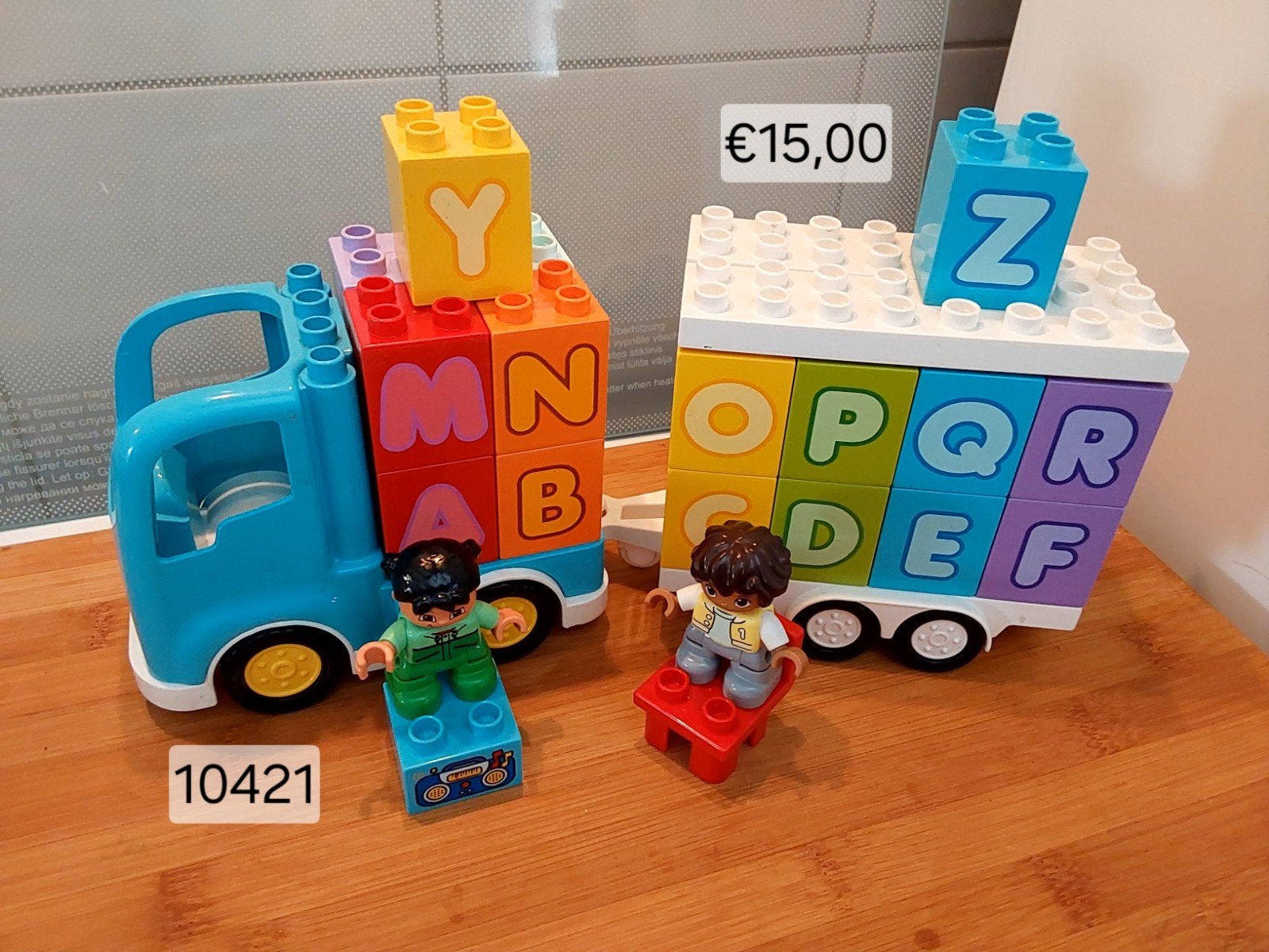 LEGO Duplo Alfabet Vrachtwagen en met Poppetjes, Ophalen, Gebruikt, Duplo