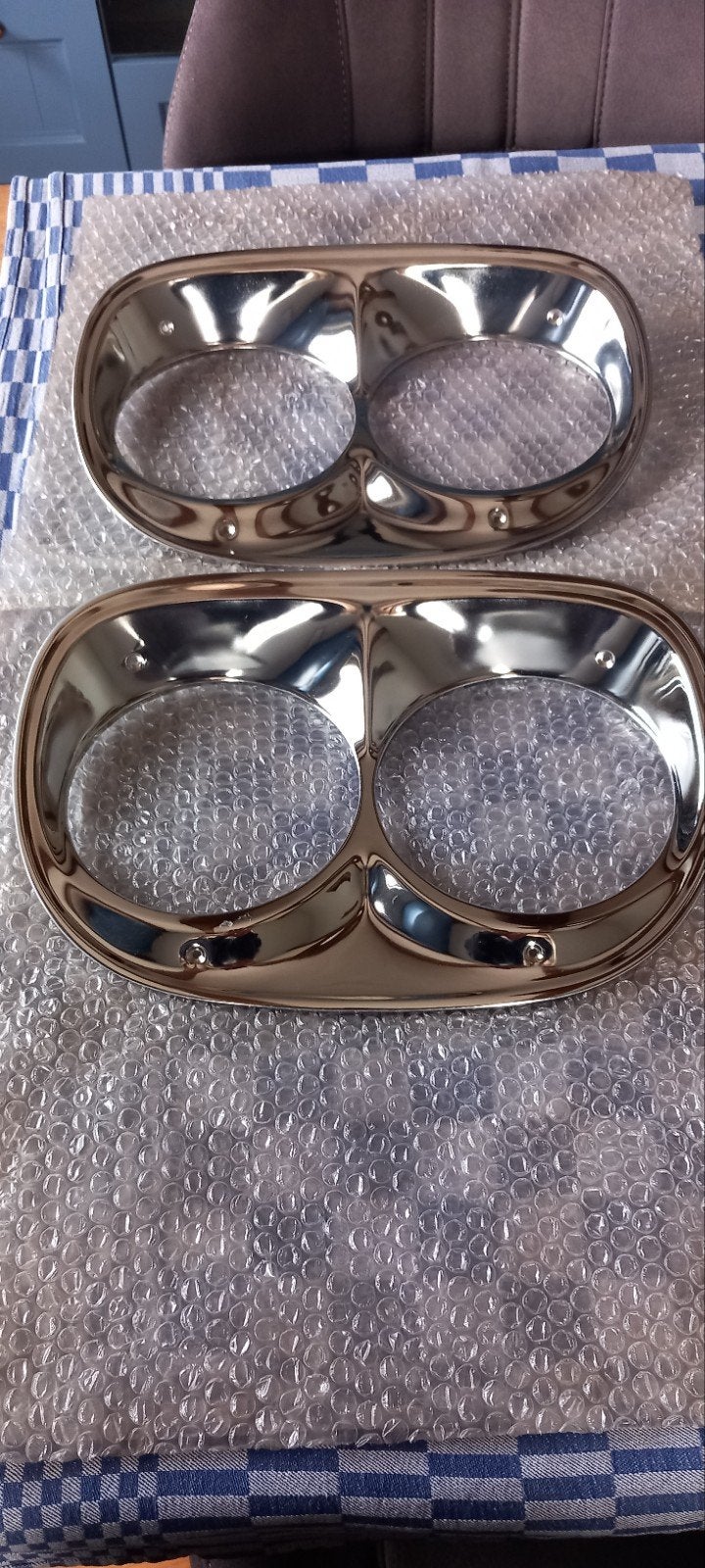 Nieuwe koplampbezels voor Chevrolet Apache '58/'59, Ophalen of Verzenden