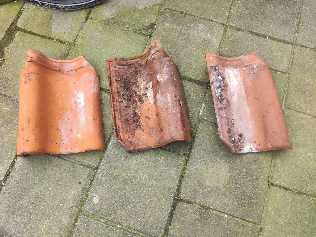 Oude Hollandse dakpannen uit 1927, Ophalen, Gebruikt, Steen of Klei, 15 m² of meer