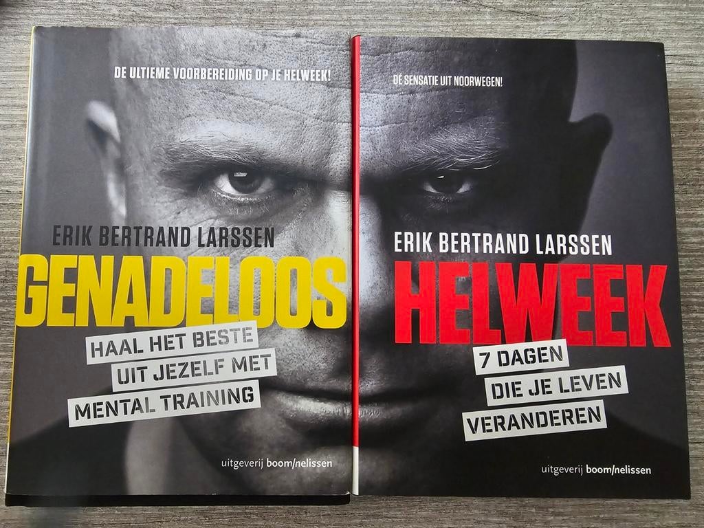 Genadeloos & Helweek - Erik Bertrand Larssen (2 boeken), Ophalen of Verzenden, Gelezen
