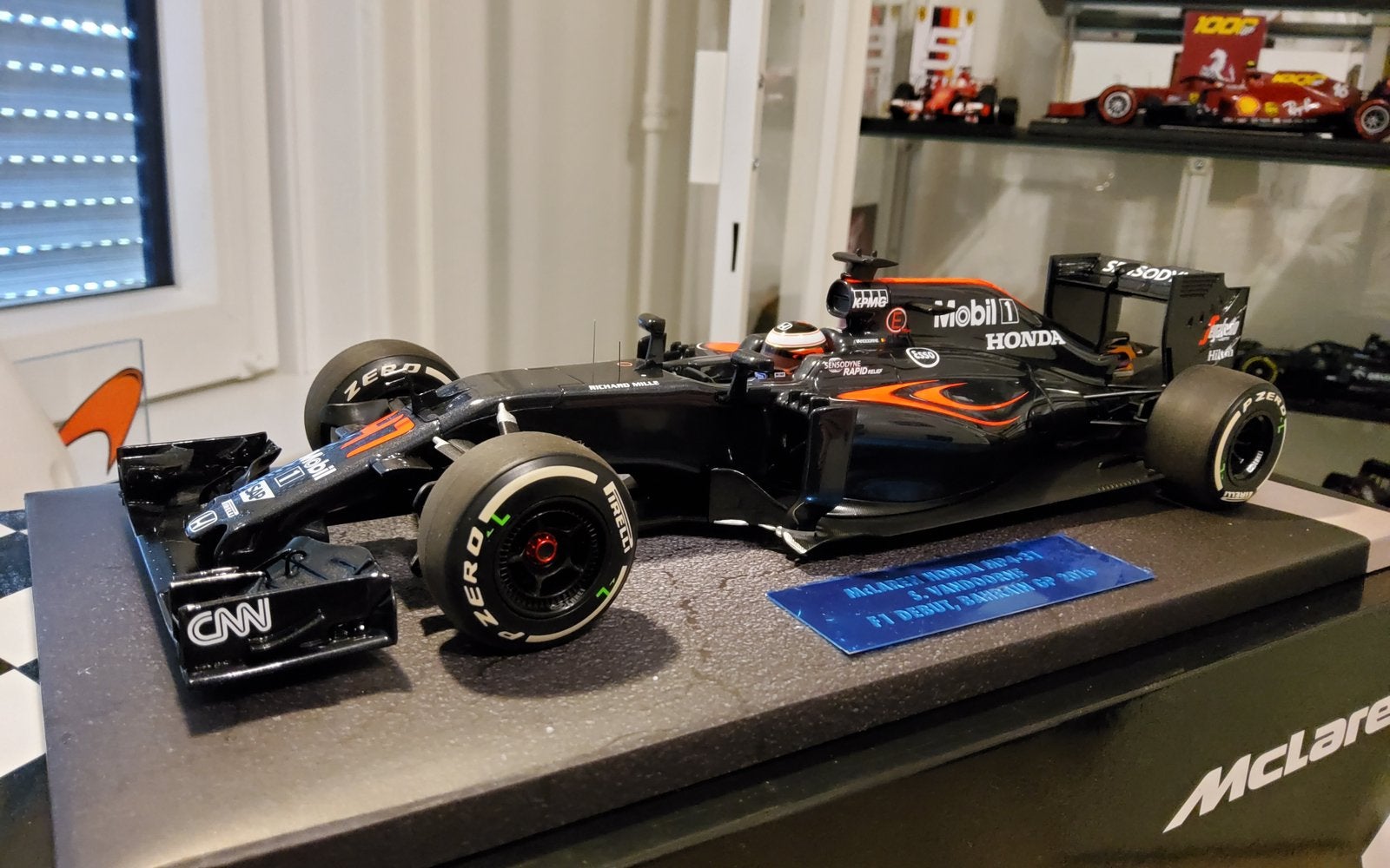 McLaren Honda MP4-31 S. Vandoorne 1:18, Hobby en Vrije tijd, Modelauto's | 1:18, Ophalen of Verzenden, Zo goed als nieuw, Overige merken