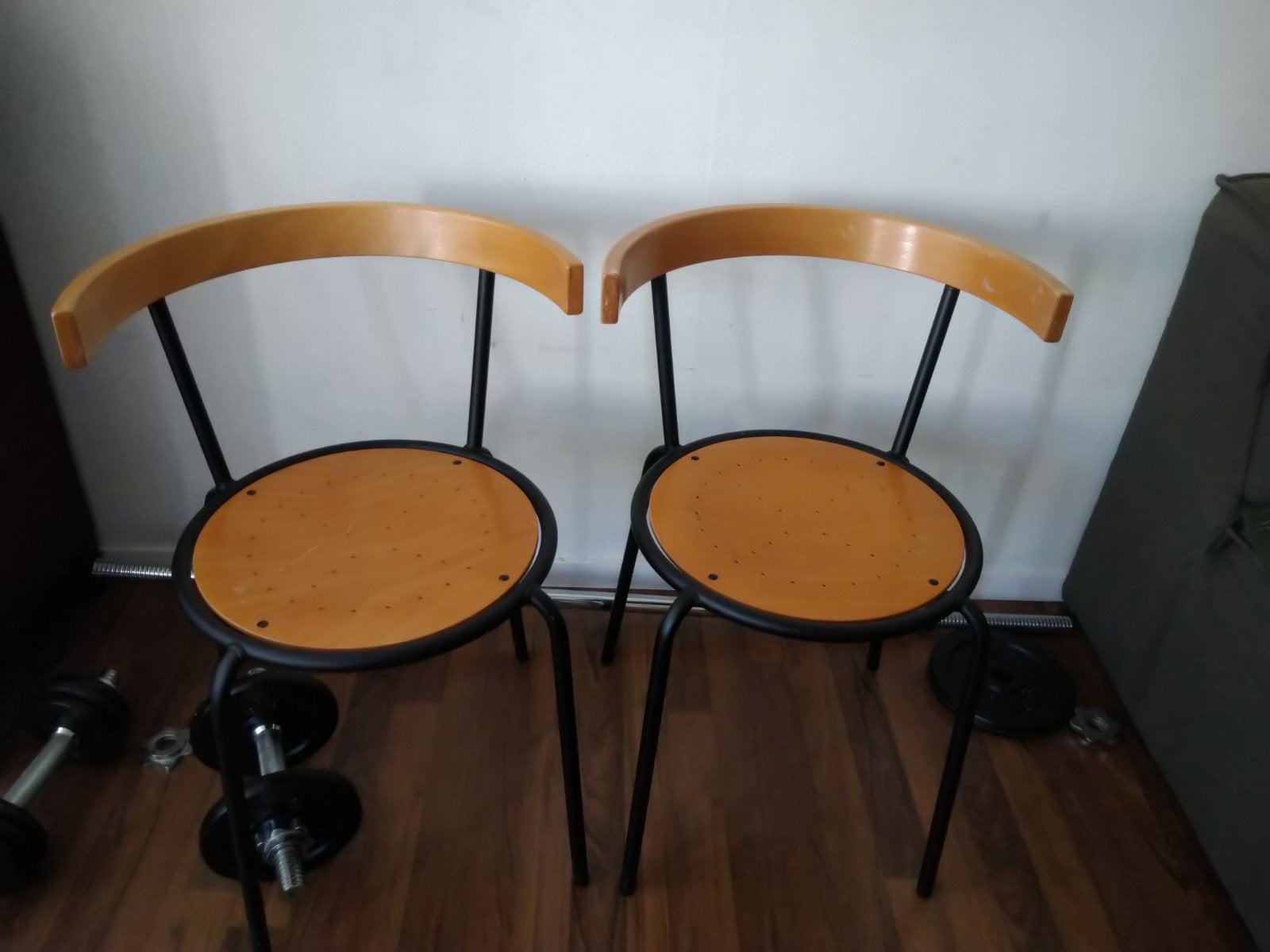 Lars norinder 2 vintage ikea stoelen, Ophalen, Gebruikt, Twee