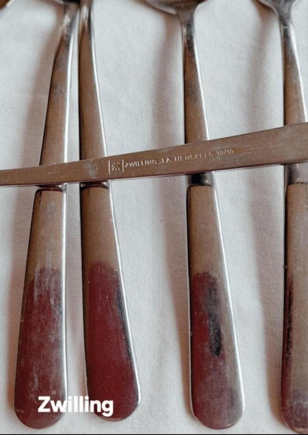 Bestek Zwilling gladde ronde handvatten, Huis en Inrichting, Keuken | Bestek, Ophalen of Verzenden
