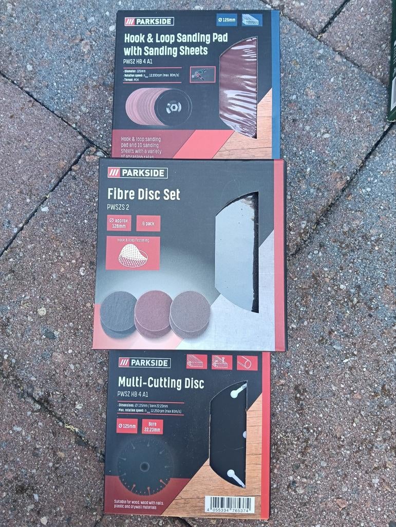 Parkside Schuur- en Zaagaccessoires Set (Nieuw), Ophalen, Nieuw