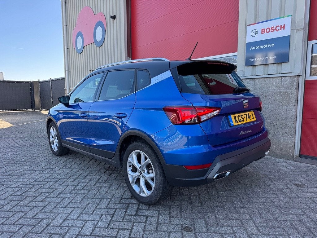 Seat ARONA 1.0 EcoTSI FR Business Connect, DSG, Apple Carpla, 1131 kg, Stof, Gebruikt, Blauw