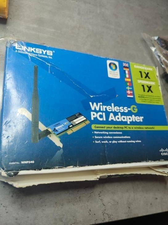 Linksys Wireless-G PCI Adapter - Nieuwstaat, Computers en Software, Netwerkkaarten, Zo goed als nieuw, Intern, Ophalen of Verzenden