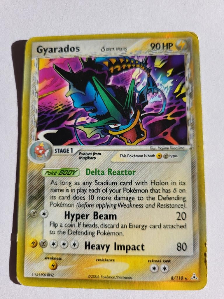 Gyarados, Pokémon kaart, 2006, Hobby en Vrije tijd, Verzamelkaartspellen | Pokémon, Ophalen of Verzenden, Gebruikt, Losse kaart