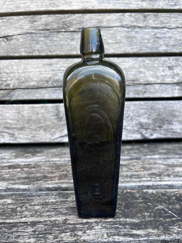 Bodemvondst Groen Glazen Kelderflesje Kelderfles Fles, Ophalen