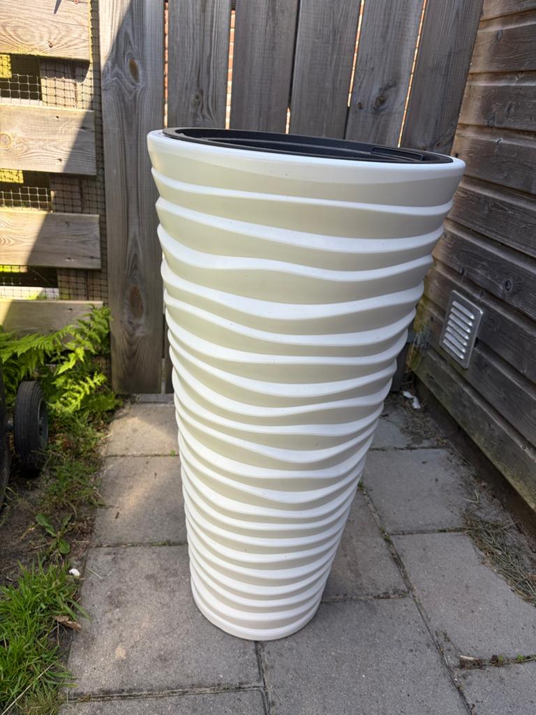 Nieuwe kunststof bloempot, 70-80 cm hoog, Kunststof, Ophalen of Verzenden, 70 cm of meer, Binnen