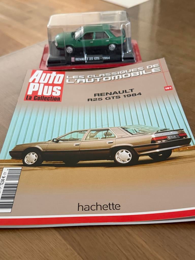 Renault 25 GTS 1984 modelauto met Auto Plus magazine, Ophalen of Verzenden, Nieuw, Auto, Overige merken