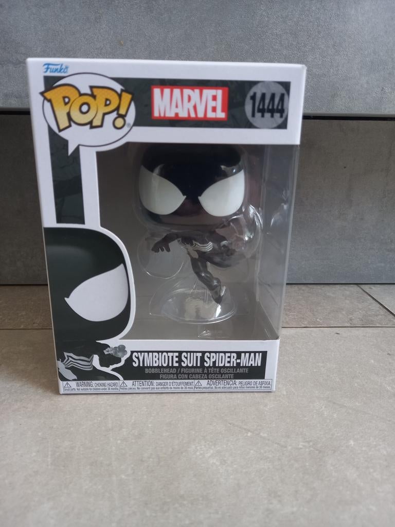 Funko pop Marvel Symbiote suit Spider-man, Ophalen of Verzenden, Zo goed als nieuw