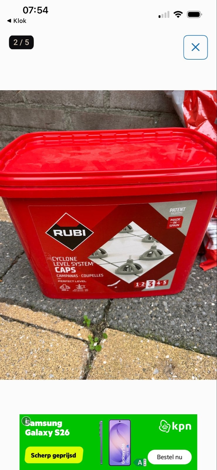 Rubi Cyclone Level System Caps - Tegelnivelleersysteem, Ophalen, Gebruikt, Overige materialen, Overige typen
