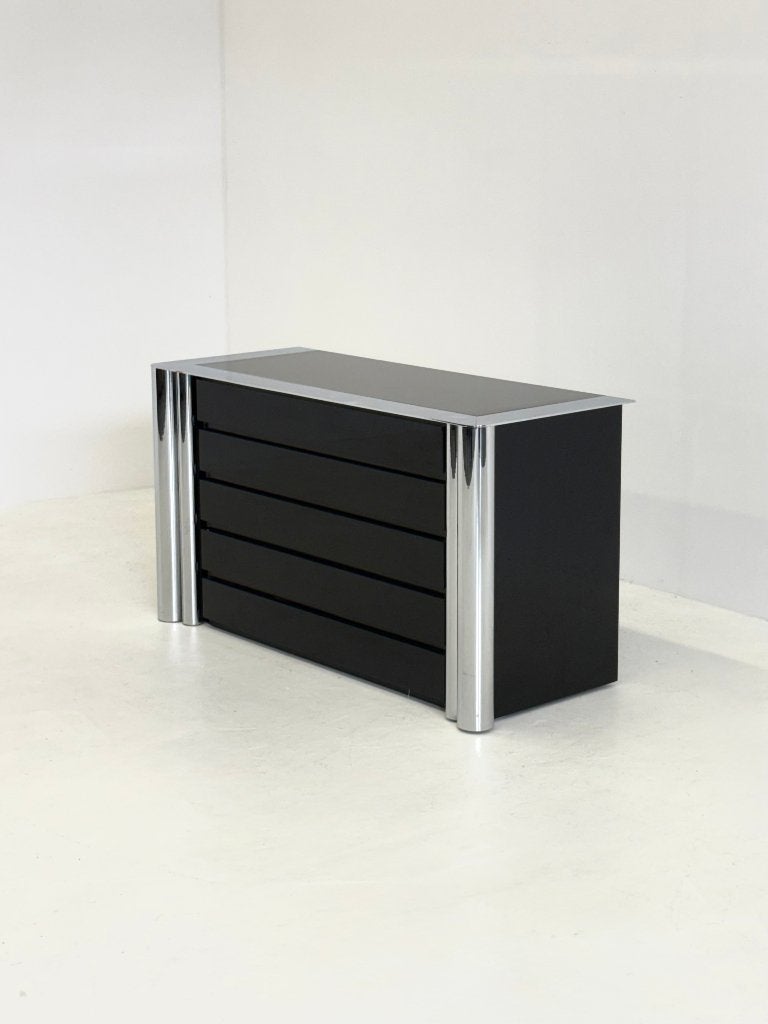 Zwart dressoir van Antonello Mosca voor Cinova, Ophalen, 100 tot 150 cm, -, Overige materialen