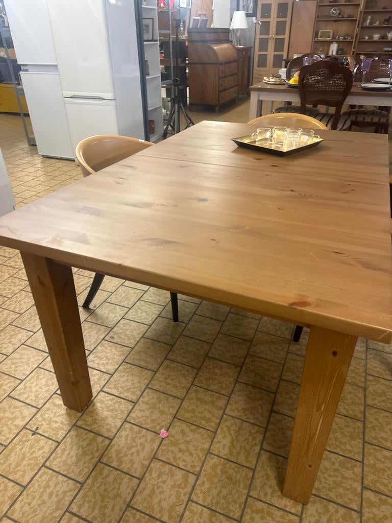 Uitschuifbare eettafel van hout, Tuin en Terras, Tuintafels, Ophalen, Gebruikt, -, -