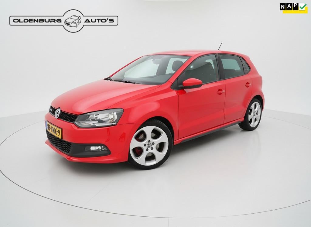 Volkswagen Polo 1.4 TSI GTI | Automaat | 5drs |Navi, Euro 5, Zwart, 4 cilinders, 630 kg