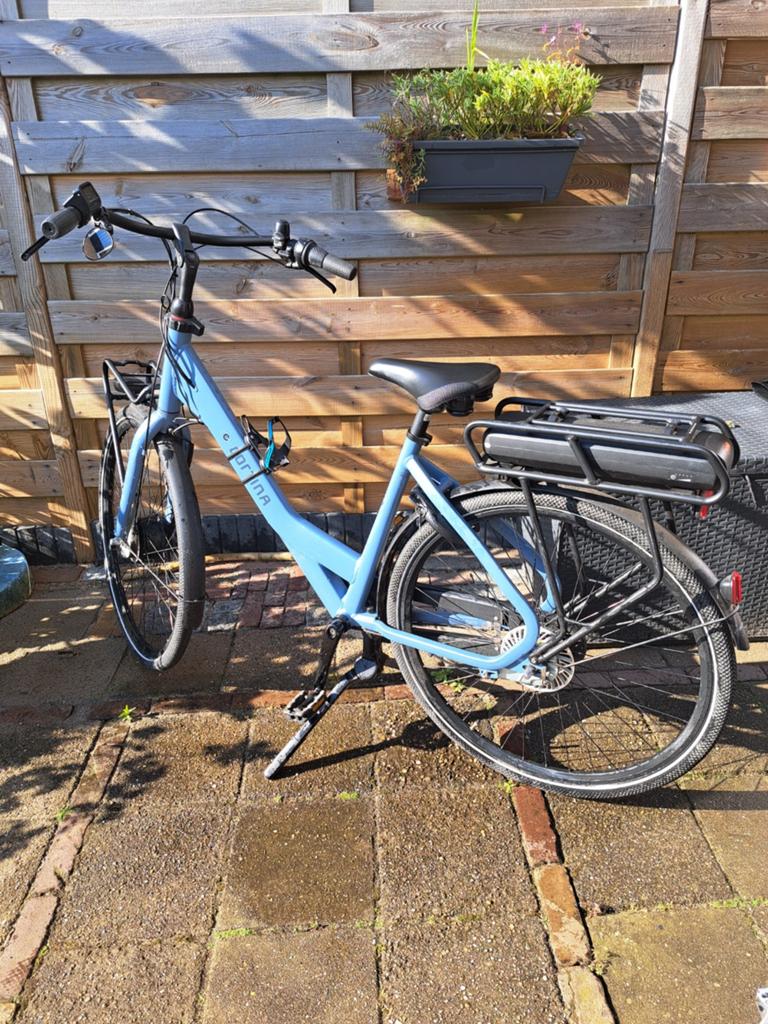Cortina E-Common N7 FM Damesfiets - Metal Blue, Ophalen, Gebruikt, Cortina